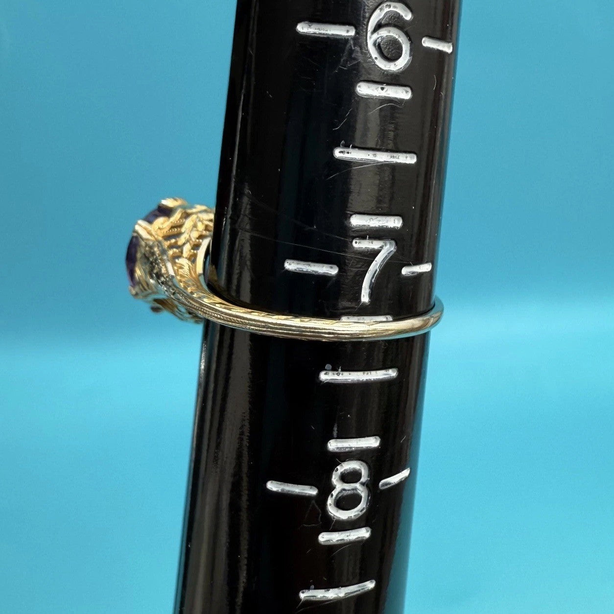 Awesome Antique Edwardian / Art Deco 1900s 14k Yellow Gold Filigree Ring 10