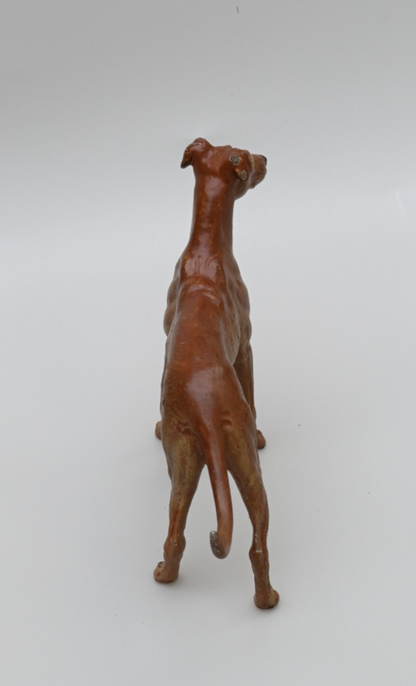Vintage Austrian Vienna Cold Painted Bronze Figure of Italian Greyhound7