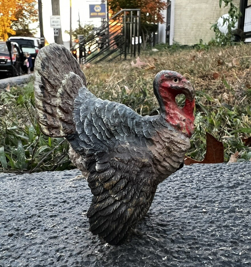 Beautiful  Antique Austrian Vienna Cold Painted Bronze Figure of Turkey5