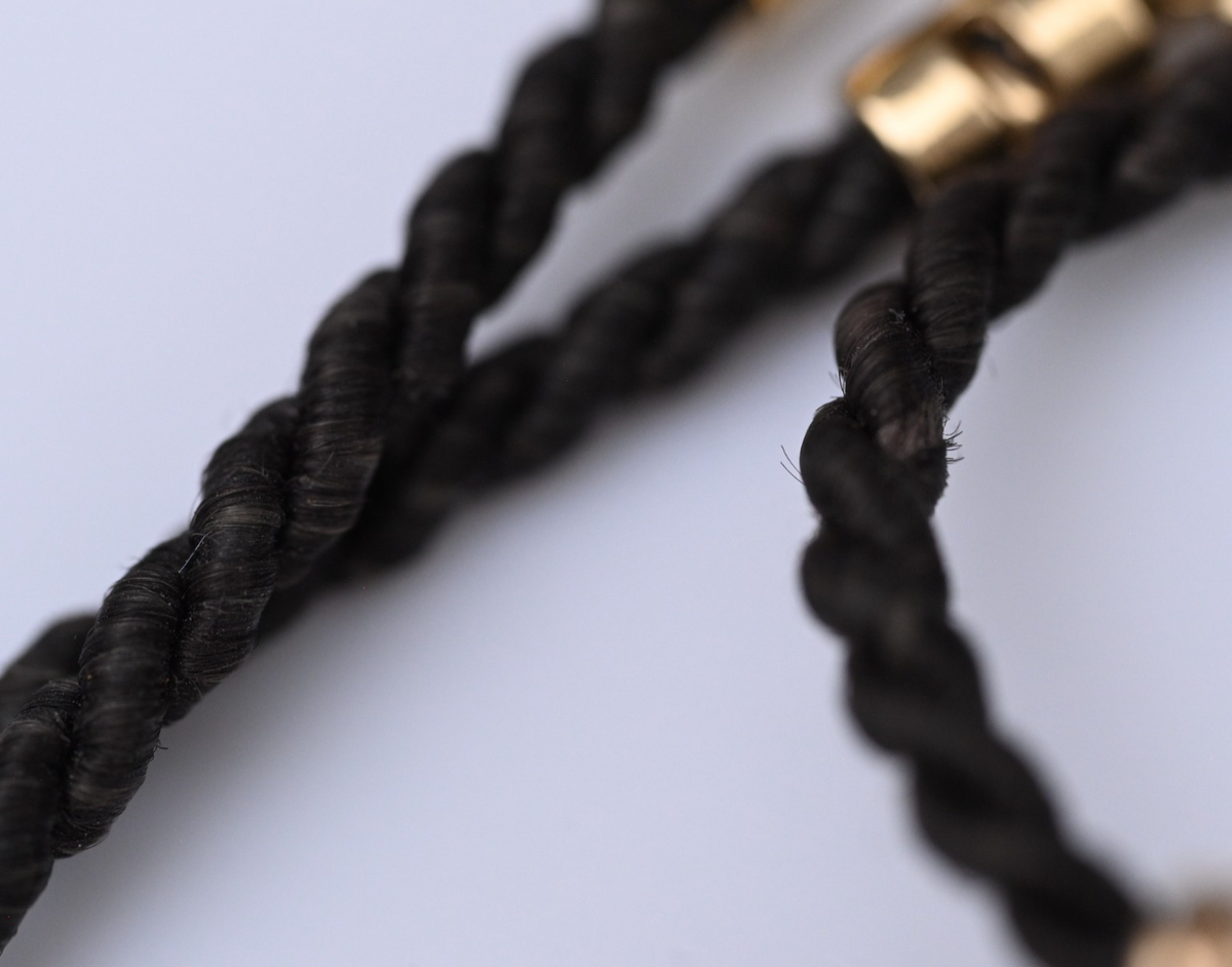 Antique Woven Hair Mourning Necklace Black Onyx & Pearl Pendant 14K Yellow Gold6