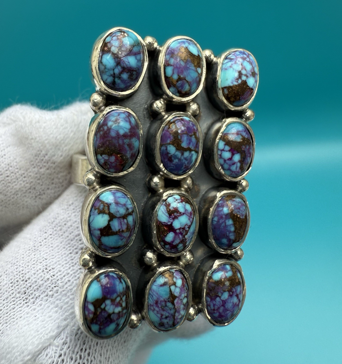 Beautiful Sterling Silver Southwest Style Ring w/ Amazing Turquoise 1