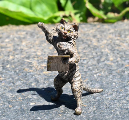 Rare Antique Franz Bergmann Austrian Vienna Cold Painted Bronze Cat Orchestra18