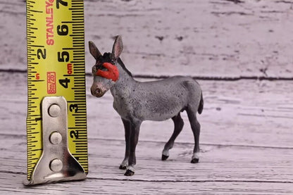 Antique Austrian Vienna Cold Painted Bronze Figure of Donkey with Red Eyepatch12