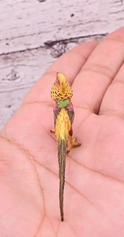 Attractive Antique Austrian Vienna Cold Painted Bronze Figure Golden Pheasant4