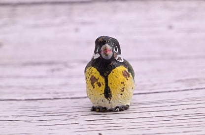 Early Antique Vienna Cold Painted Bronze Figure of Cute Small Great Tit Bird1