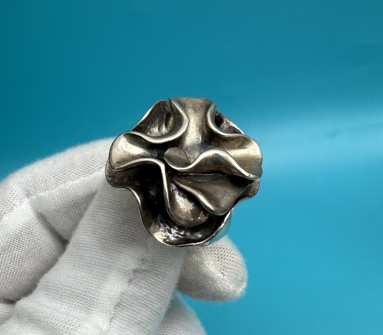 Silpada Sterling Silver "Blooming Flower" or "Modern Flower" Ring7