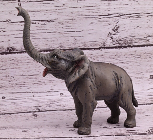 Beautiful Antique Austrian Vienna Cold Painted Bronze Figure of Elephant1