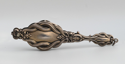 Antique Victorian Art Nouveau Sterling Silver Lorgnette With Repousse Handle5
