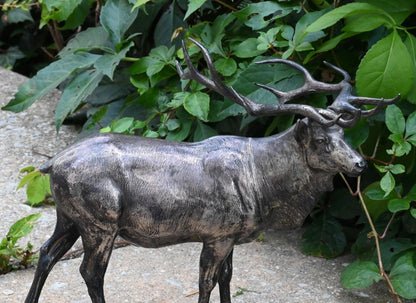 Original Dated 1931 American Artist Louis Jonas Elk Sculpture In Silvered Metal8