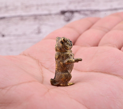 Amazing Antique Austrian Vienna Cold Painted Bronze Figure of Cute Small Pug12