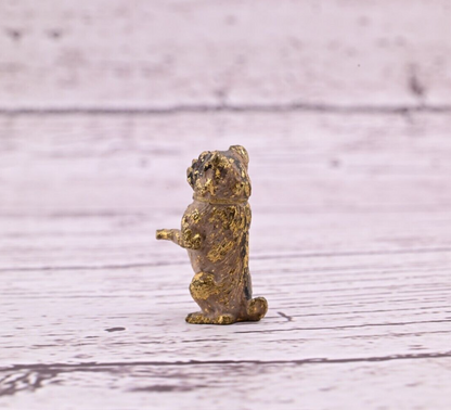 Amazing Antique Austrian Vienna Cold Painted Bronze Figure of Cute Small Pug4