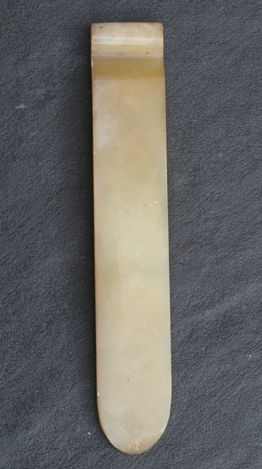 Chinese Antique Hand Carved Jade Precious Object Hairpin or Brushrest0