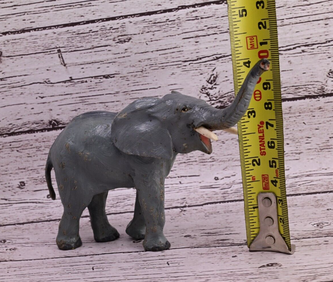 Nicely Detailed Antique Austrian Vienna Cold Painted Bronze Figure of Elephant10