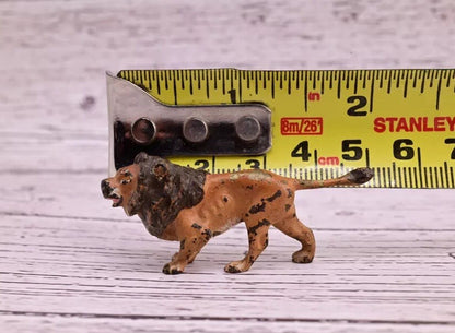 Well Detailed Antique Austrian Vienna Cold Painted Bronze Figure of Small Lion9