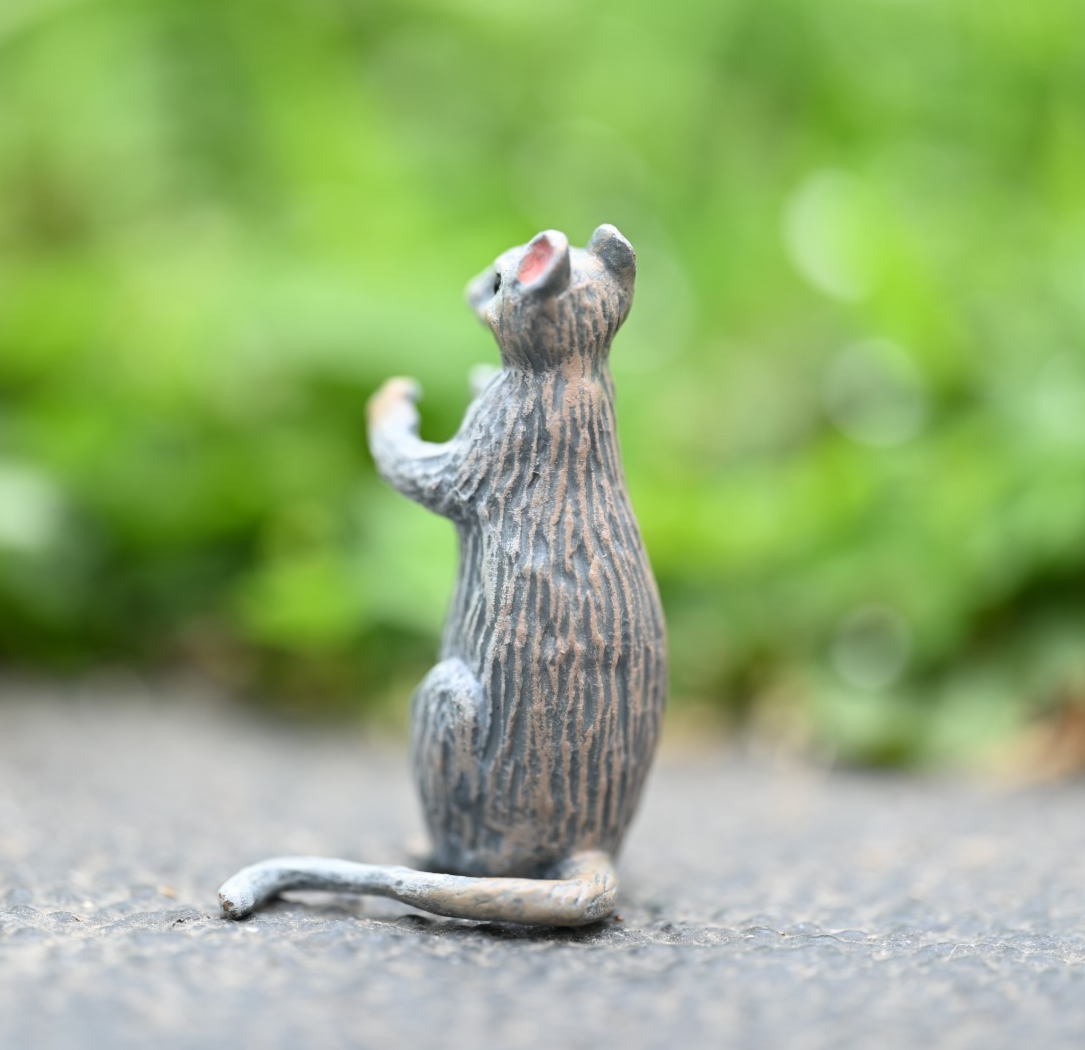 Fritz Bermann Austrian Vienna Cold Painted Bronze Mouse / Rat Playing Clarinet3