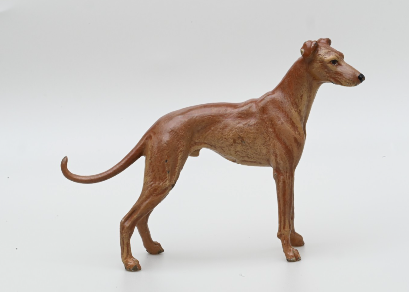Vintage Austrian Vienna Cold Painted Bronze Figure of Italian Greyhound0