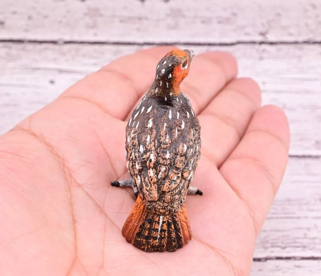 Antique Austrian Vienna Cold Painted Bronze Figure of Partridge Game Bird10