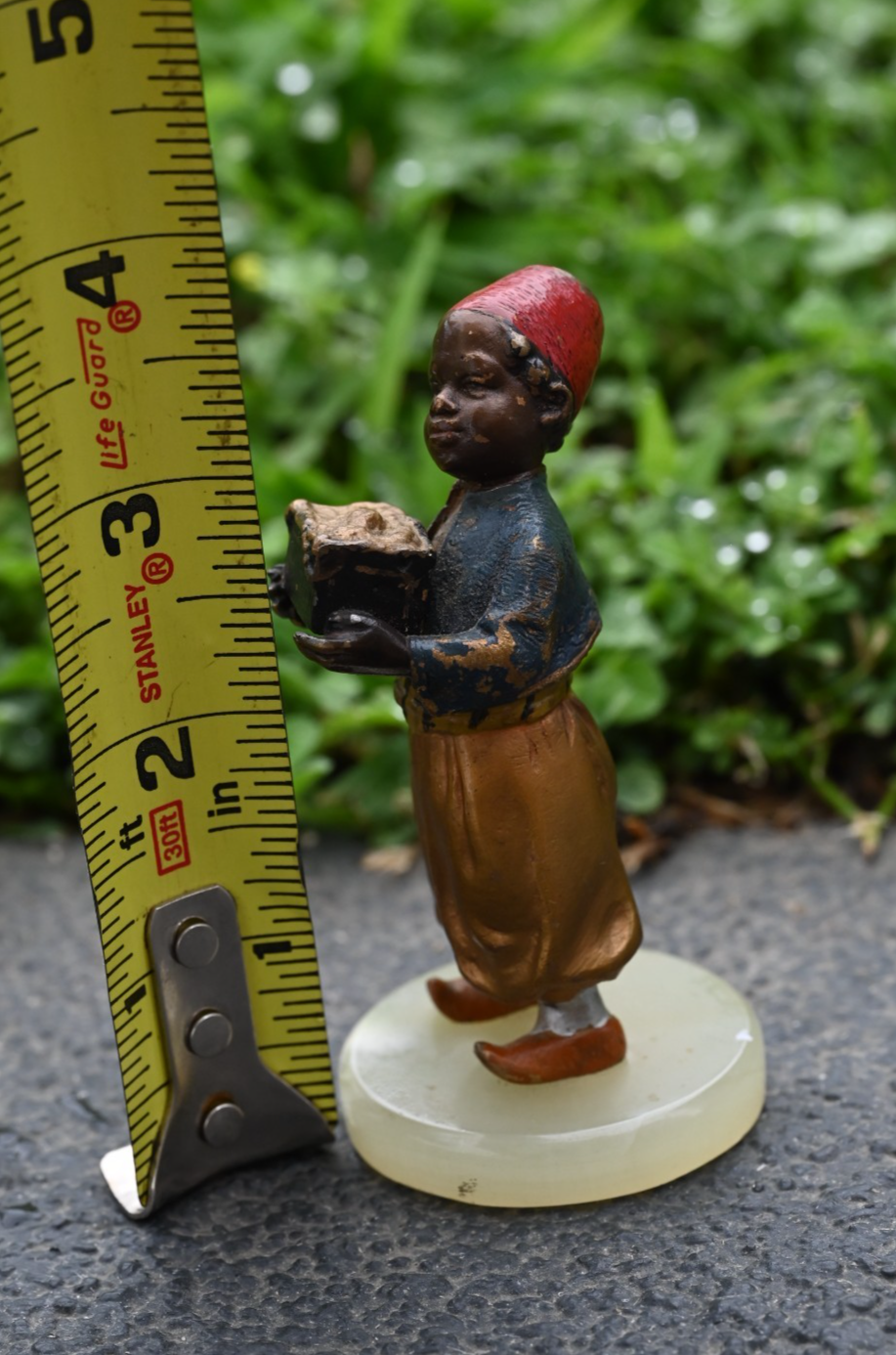 Original 1900s Franz Bergman Austrian Vienna Cold Painted Bronze Figure Arab Boy8