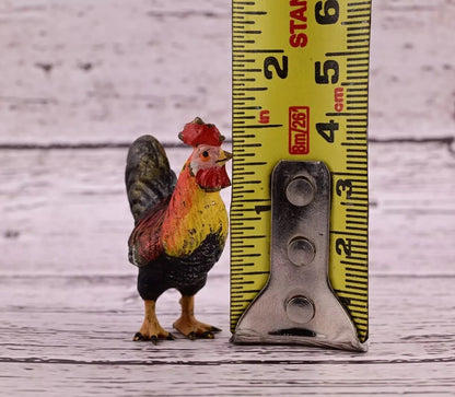 Stunning Antique Austrian Vienna Cold Painted Bronze of Little Rooster12