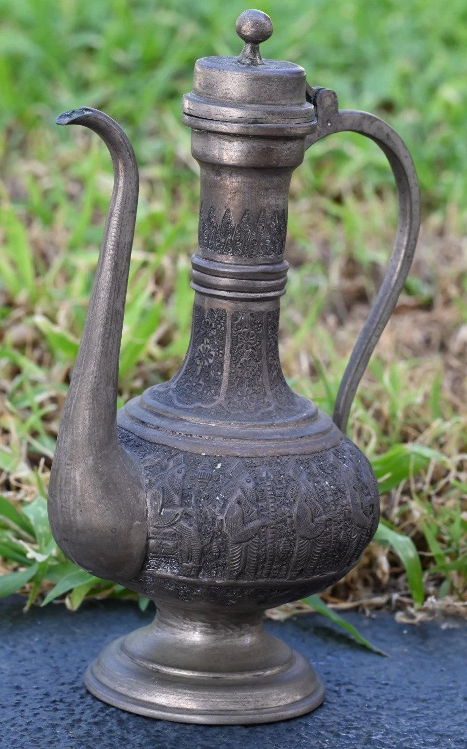 Stunning Antique 1900s Middle Eastern Silver Coffee / Teapot Signed*3