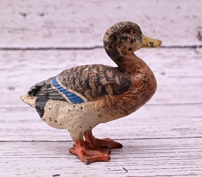 Gorgeous Antique Austrian Vienna Cold Painted Bronze Figure of Mallard Duck4