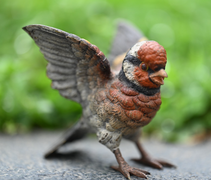 Amazing Life - Like Austrian Vienna Cold Painted Bronze Figure of Goldfinch Bird7