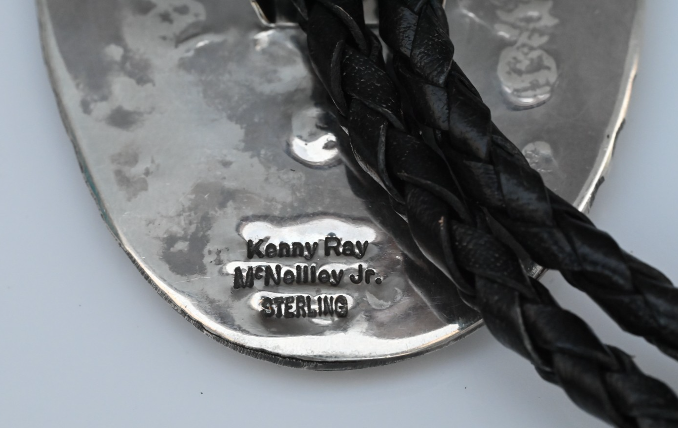 Southwestern Sterling Silver Bolo Tie Scorpion Motif by Kenny Ray McNeilly Jr3