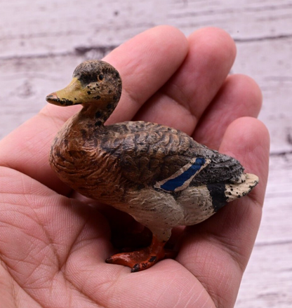 Gorgeous Antique Austrian Vienna Cold Painted Bronze Figure of Mallard Duck6