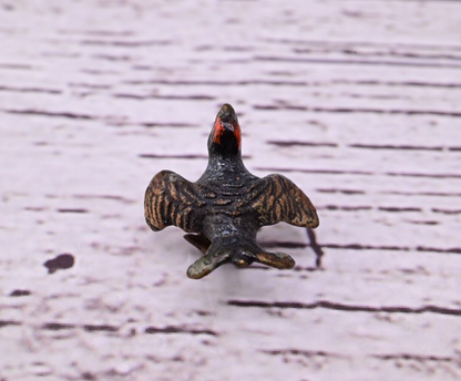 Extremely  Small Antique Cold Painted Austrian Vienna Bronze of a Turkey2