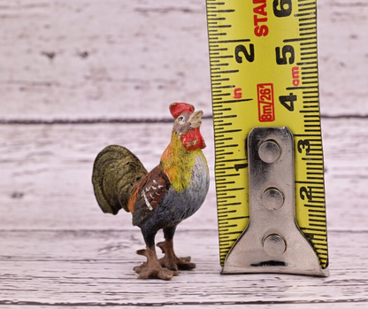 Gorgeous Antique Austrian Vienna Cold Painted Bronze Figure of Rooster8