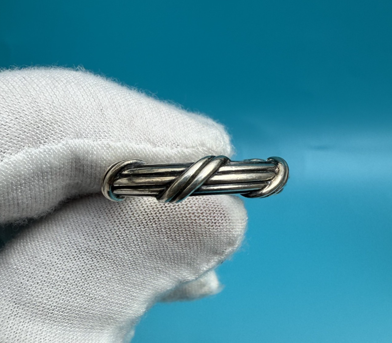 Elegant Twisted Rope Design Sterling Silver Ring by Peter Thomas Roth1