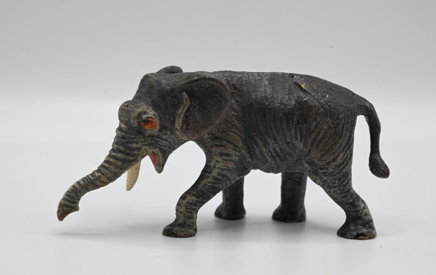 Gorgeous Antique Austrian Vienna Cold Painted Bronze Figure of Elephant2