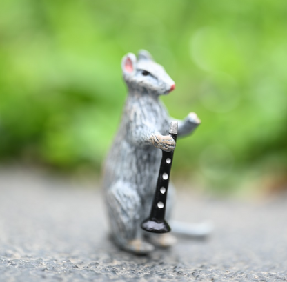 Fritz Bermann Austrian Vienna Cold Painted Bronze Mouse / Rat Playing Clarinet5