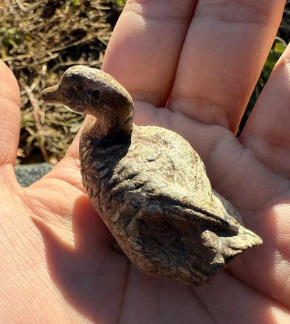 Antique Austrian Vienna Cold Painted Bronze Figure of Miniature Duck3