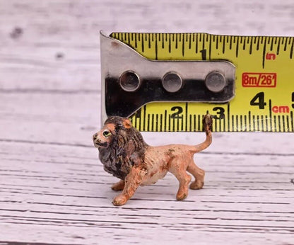 Early 1900s Antique Cold Painted Austrian Vienna Bronze of a Life-Like Lion11