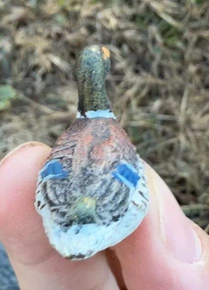 Antique Austrian Vienna Cold Painted Bronze Figure of Miniature Duck3