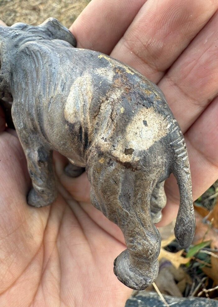Highly Detailed Antique Austrian Vienna Cold Painted Bronze Figure of Elephant15