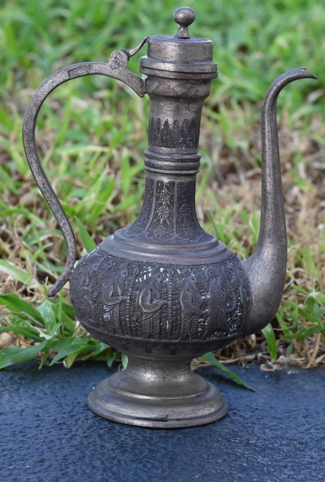 Stunning Antique 1900s Middle Eastern Silver Coffee / Teapot Signed*0