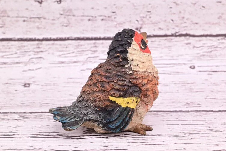 Majestic Antique Austrian Vienna Cold Painted Bronze Figure of Golden Finch4