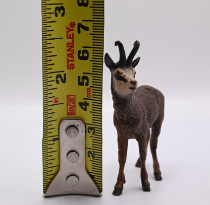 Gorgeous Antique Austrian Vienna Cold Painted Bronze Figure of Papo Chamois Goat5