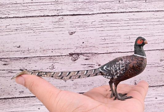 Antique Austrian Vienna Cold Painted Bronze Figure of Large Pheasant Bird0