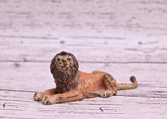 Early Antique Austrian Vienna Bronze Figure of Sitting Lion0