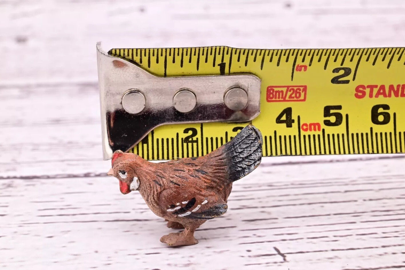 Superb Antique Austrian Vienna Cold Painted Bronze Figure of Brown Chicken Hen10