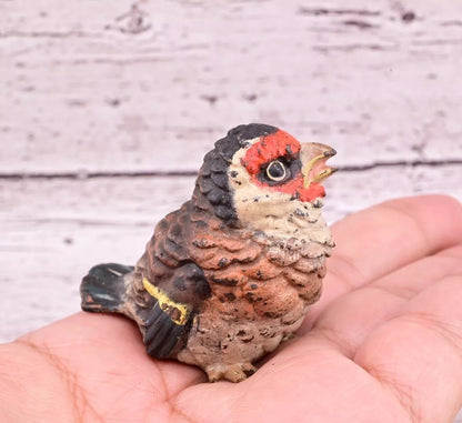 Super Cute Antique Austrian Vienna Cold Painted Bronze Figure of Goldfinch11