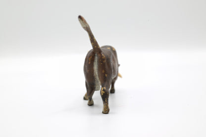 Life-like Antique Austrian Vienna Cold Painted Bronze Figure of Fighting Bull9