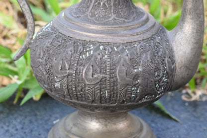 Stunning Antique 1900s Middle Eastern Silver Coffee / Teapot Signed*1