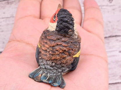 Majestic Antique Austrian Vienna Cold Painted Bronze Figure of Golden Finch16