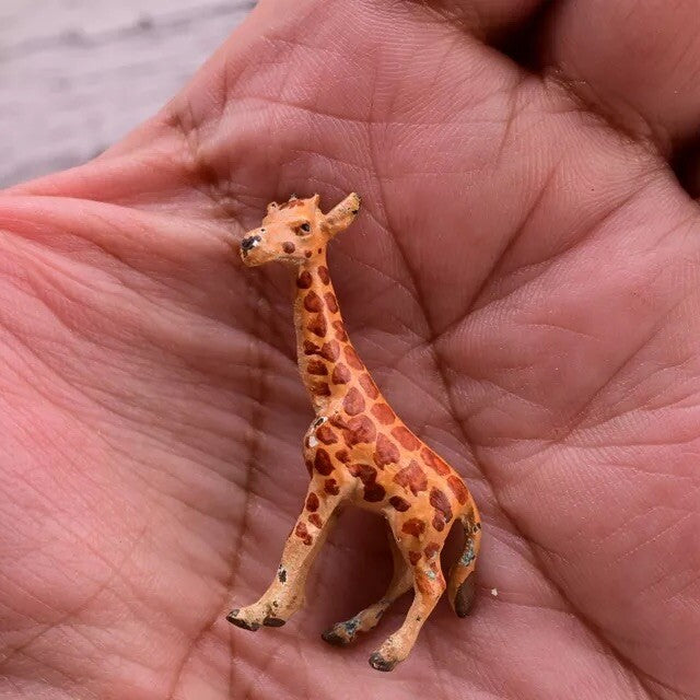 Collectible Antique Austrian Vienna Cold Painted Bronze Figure of Little Giraffe8