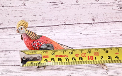 Attractive Antique Austrian Vienna Cold Painted Bronze Figure of Golden Pheasant15