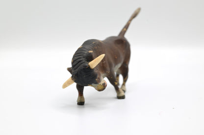 Life-like Antique Austrian Vienna Cold Painted Bronze Figure of Fighting Bull4